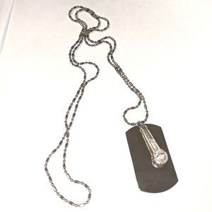 3/$15 Men's Army Tag and Pendant Chain set